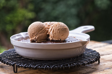 Ice Cream with fruit