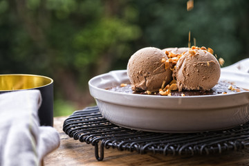 Ice Cream with fruit