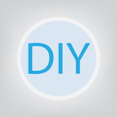 DIY (Do It Yourself) acronym- vector illustration