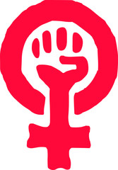 Feminism Raised Fist
