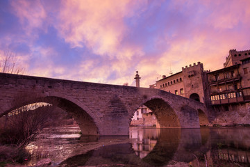 Obraz premium Town of Valderrobres in Teruel Spain