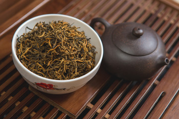 Chinese tea ceremony, Puer tea in assortment