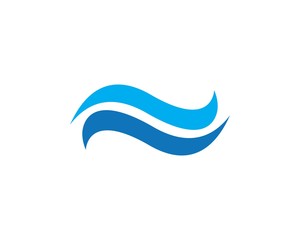 Water Wave symbol and icon Logo Template