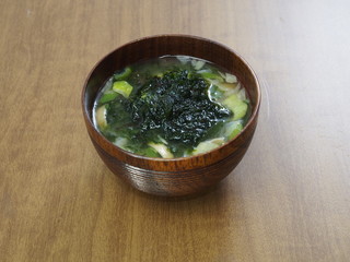 あおさの味噌汁