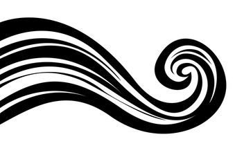 vector ringlet of hair