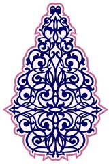Kazakh Peacock Tail Pattern