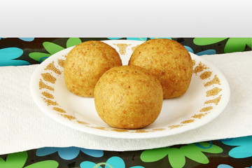 laddu Popular  traditional Indian gujarati snack sweet 