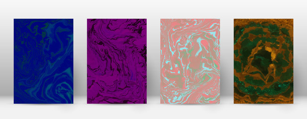 Abstract cover. Modern design template. Admirable suminagashi marble. Minimalistic hipster flyer design. Energetic trendy abstract cover. Vector illustration.