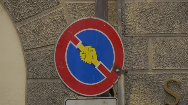 A funny traffic sign