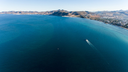 Aerial shots from La Paz bay, Baja California Sur, Mexico.