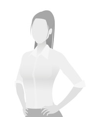 Default placeholder businesswoman half-length por