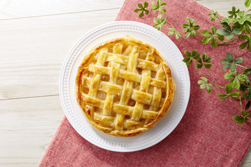 アップルパイ　(homemade apple pie)
