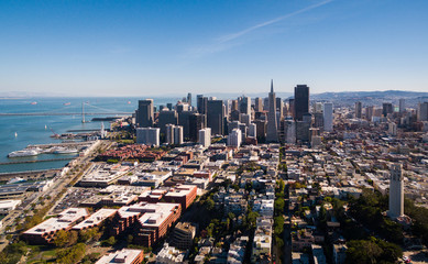 San Francisco Daytime Aerial Skyline