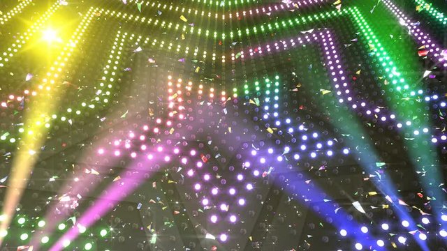 Light illumination disco club Floor and Wall