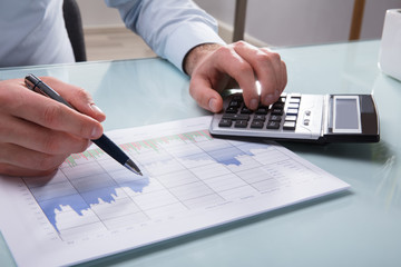 Businessperson Analyzing Graph