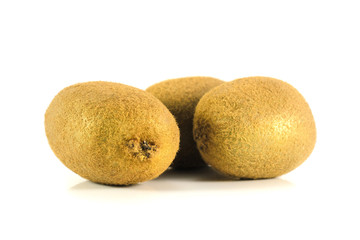 Fototapeta premium several fresh kiwi isolated on white background