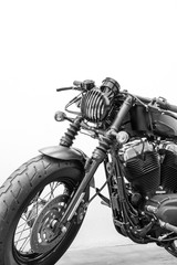 Naklejka premium vintage Detal motocykla