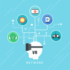 Network business illustration