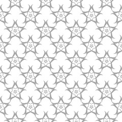 Gray seamless pattern on white background