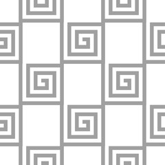 Light gray geometric ornament. Seamless pattern