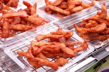 Fried pork at street food