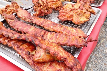 Pork bone at street food