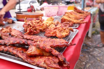 Pork bone at street food