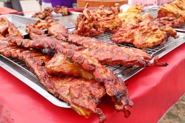 Pork bone at street food