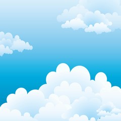 Blue sky with clouds background