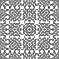 Black and White Seamless Ethnic Pattern. Tribal