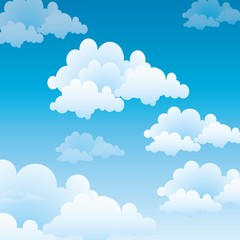 Blue sky with clouds background