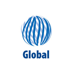 vector logo globe