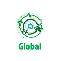 vector logo globe