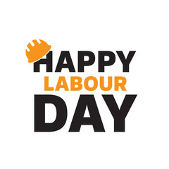 Happy Labour Day greeting card poster. Vector.