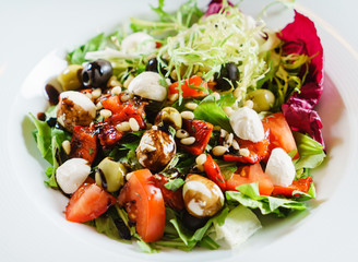 salad with mozzarella