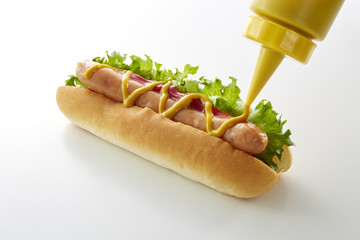 ホットドッグ　(hot dog)