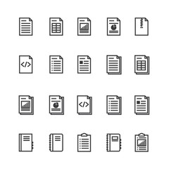 Document and notebook outline icon. isolated checklist paper icon in thin line style for graphic and web design. Simple flat symbol Pixel Perfect vector Illustration.