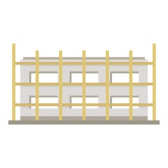 Building icon. Flat illustration of building vector icon for web