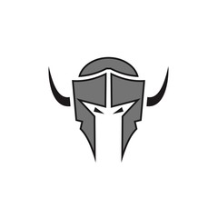 helmet warrior or gladiator logo