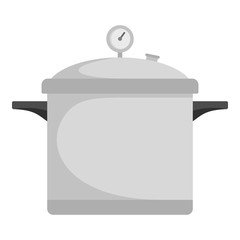Time cooker icon. Flat illustration of time cooker vector icon for web