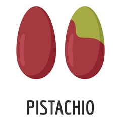 Pistachio icon. Flat illustration of pistachio vector icon for web