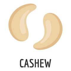 Cashew icon. Flat illustration of cashew vector icon for web