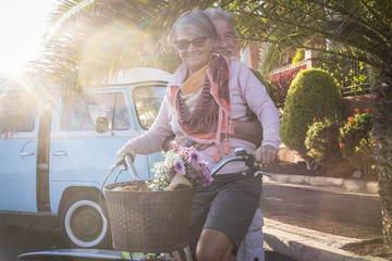 outdoor activity for senior couple