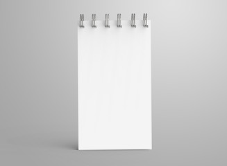 Spiral notebook in 3d render