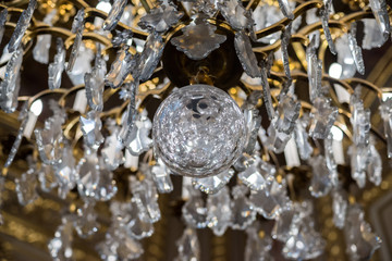 Crystal Chandelier. Close-up