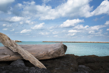 Fototapeta na wymiar 西の浜の風景（黒島）