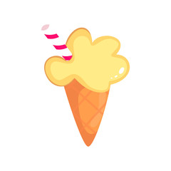 Vector cartoon isolated magic element on white background