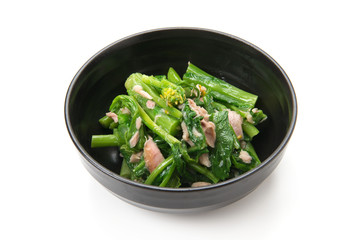 野沢菜とツナの和え物