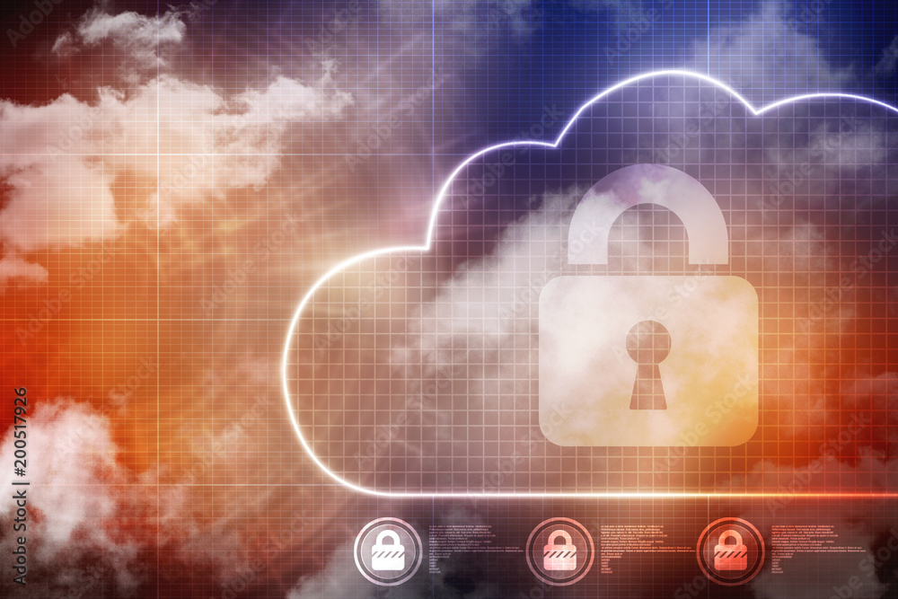Poster 2d rendering cloud computing, security