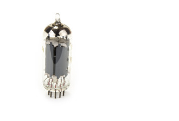 Glass vacuum radio tubes Isolated  on white background